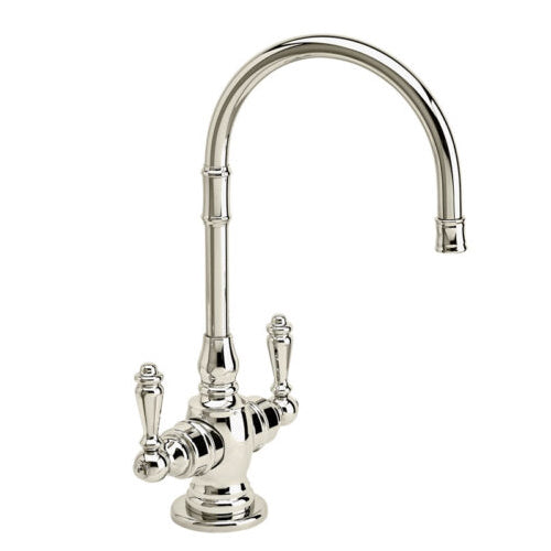 Waterstone Pembroke Hot and Cold Filtration Faucet – Lever Handles Model# 1202HC Polished Nickel