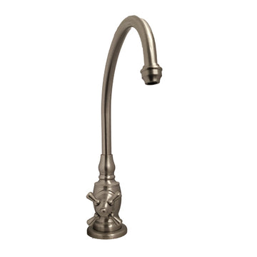 Waterstone Hampton Hot Only Filtration Faucet – Cross Handle MODEL NO. 1250H Satin Nickel