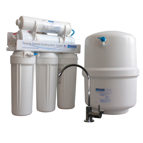 50GPD Reverse Osmosis and Chloramine Removal w- Plastic Tank - Made in the USA - GQM-550
